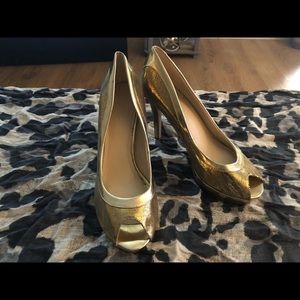 Mark Fisher Gold Heels